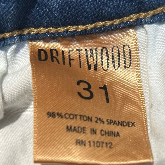 DRIFTWOOD Blue Jeans with Floral Embroidery 31P - Picture 13 of 13
